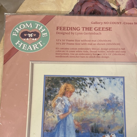Dimensions no count cross stitch circa 1990 geese - Picture 3 of 4